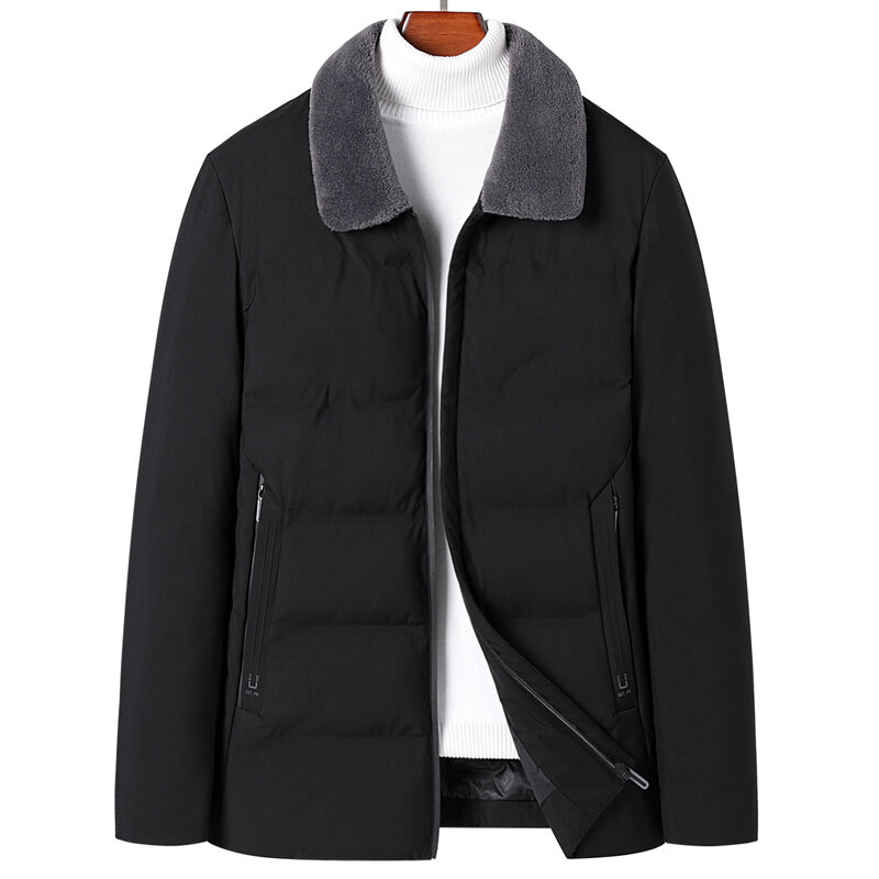 남성용 클래식 방풍 재킷, 두껍고 따뜻한 파카 코트, M-4XL MY019, 겨울 패션, 2024 신상