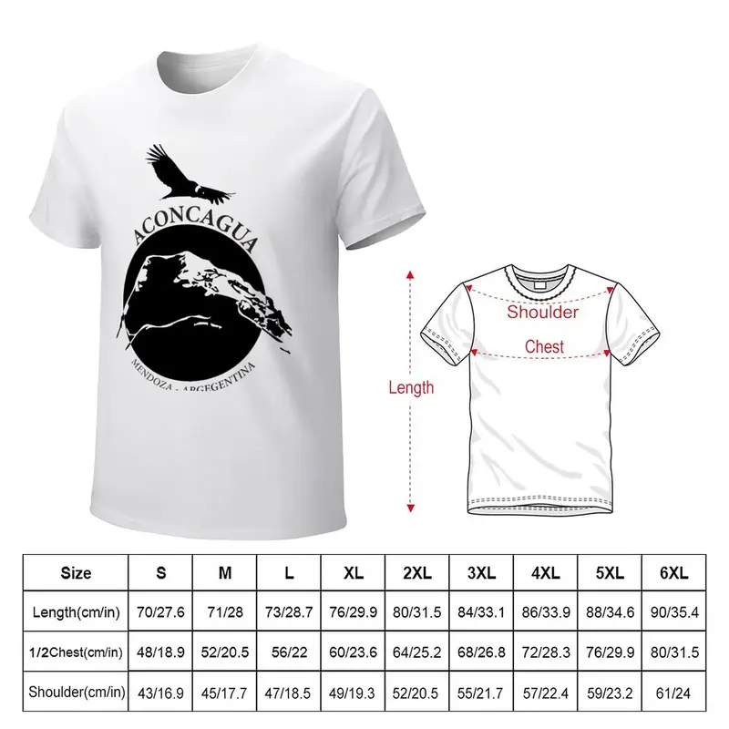 Aconcagua T-Shirt Anime Shirts Grafik T-Shirts schnell trocknende Zoll Männer Kleidung