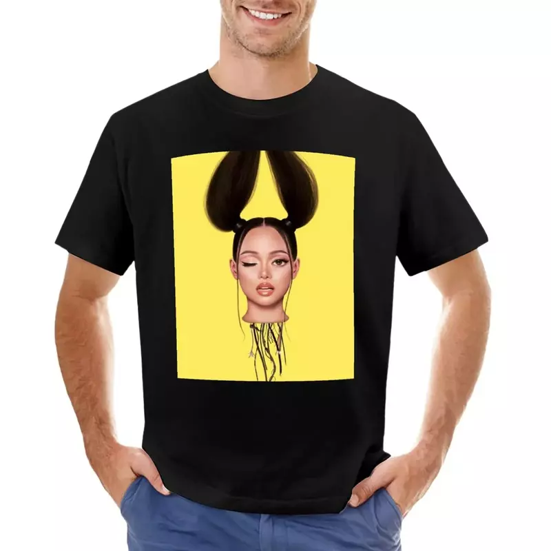 Bella Poarch t-shirt grafika pot męskie bawełniane koszulki
