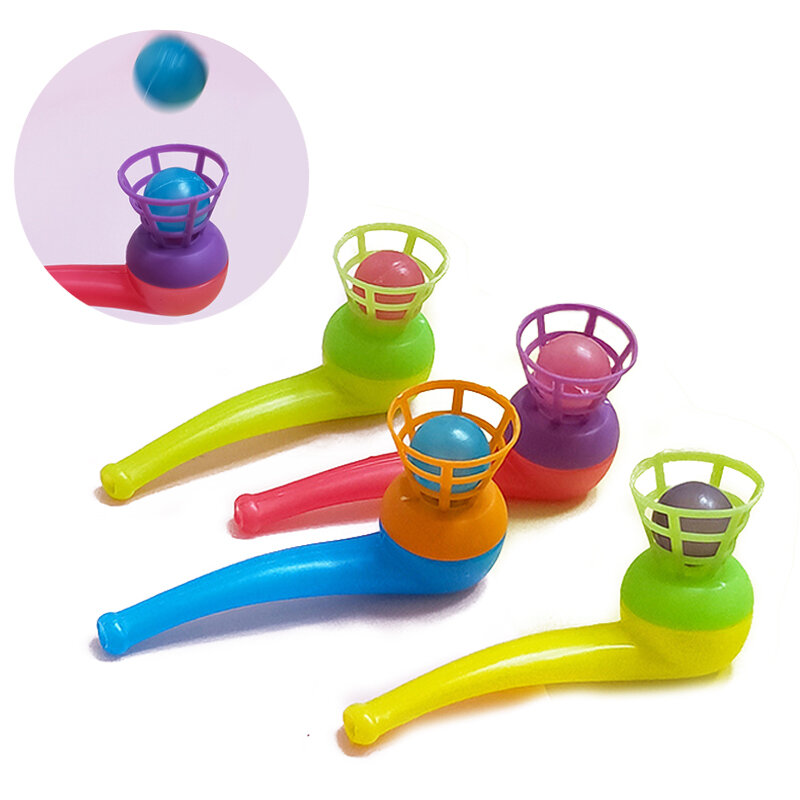 10 Stuks Plastic Pijp Blaas Bal Speelgoed Voor Kinderen Outdoor Sport Games Balans Training Leren Speelgoed Kinderen Grappige Geschenken
