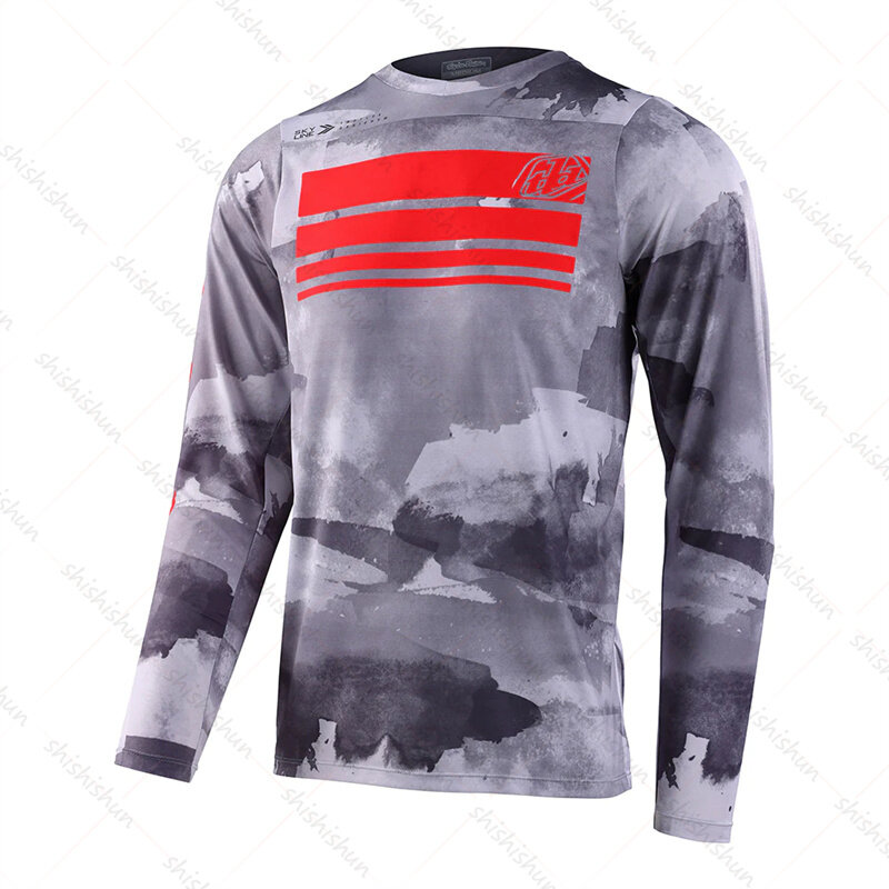Camiseta de Equipo de Motocicleta para hombre, jersey de bicicleta de montaña, MTB, enduro, DH, MX