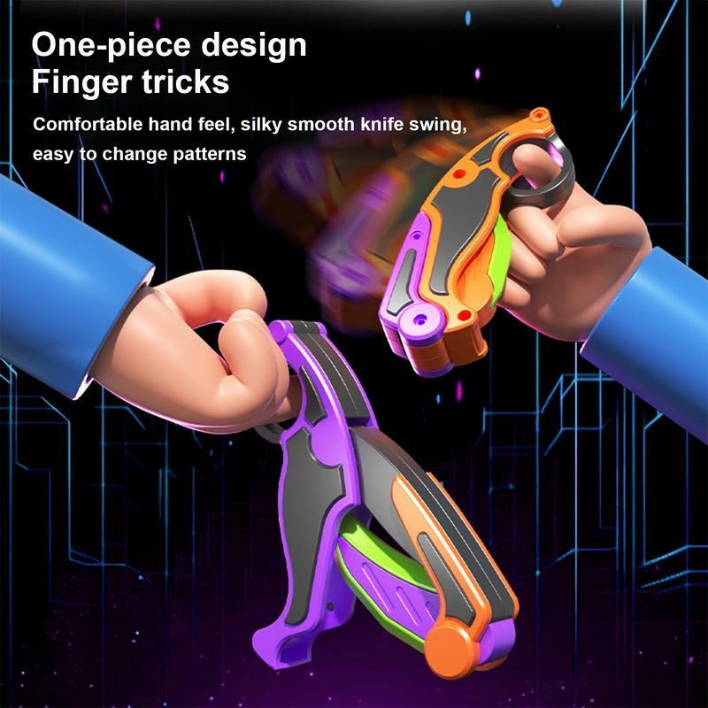 3D гравитационный складной нож-коготь Бабочка коготь гравитационный нож моркови фиджет игрушки прямой прыжок Быстрый пуш игрушка для снятия стресса