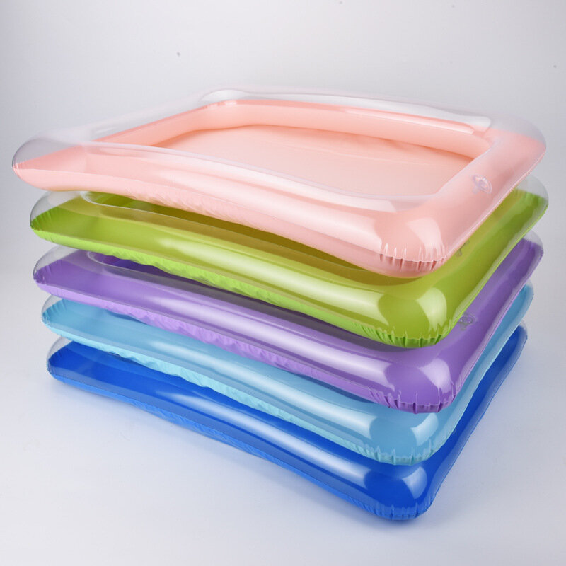 Inflatable Pool Toy Beach Fishing Tray Inflatable Pool Rectangular 60x45cm Beach Accessories