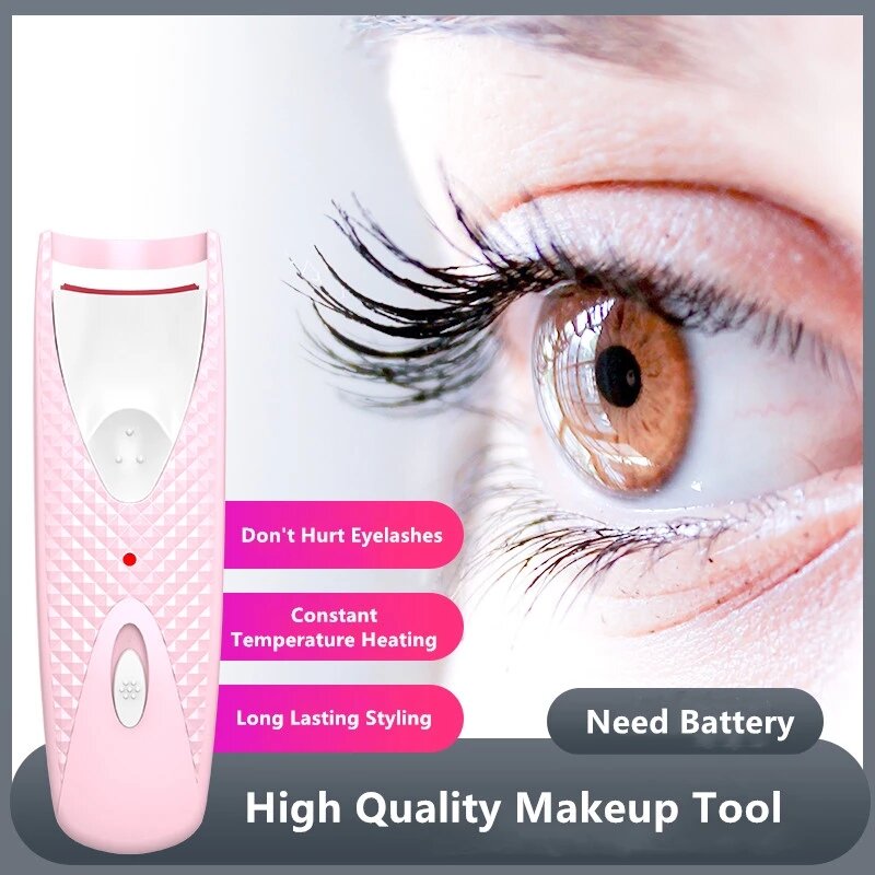 Electric Heated Eyelash Curler Long-Lasting Curl Eye Lash Perm Lifting Portable Eyelashes Clip Tweezer Cosmetics Makeup Tools