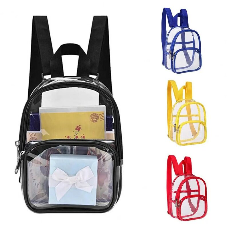 Женский рюкзак, прозрачная сумка из ПВХ, прозрачные рюкзаки для подростков, студентов, Мужская прозрачная школьная сумка, рюкзак для стадиона, одобрен