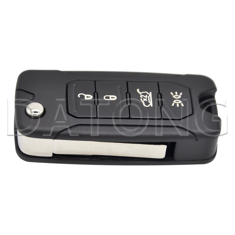 กุญแจรีโมทคอนโทรลรถ Datong World สำหรับ JEEP RENEGADE Fiat 500X 4A ของแท้บอร์ด PCB ชิป MQB48กุญแจพับ