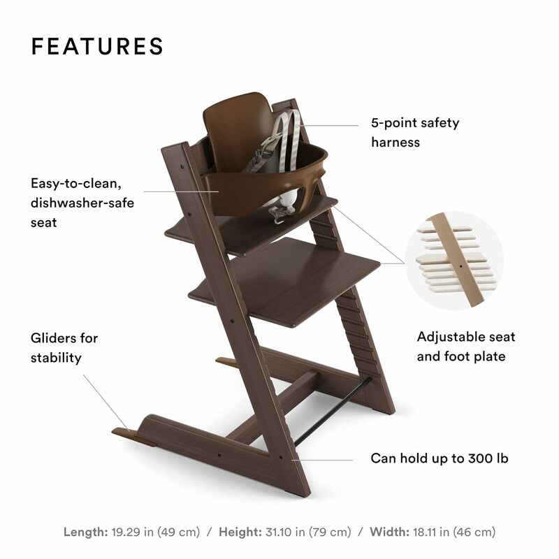 Kursi tinggi-dapat disesuaikan, kursi konvertibel anak-anak dan dewasa-termasuk set bayi, tali yang dapat dilepas, kursi untuk anak-anak