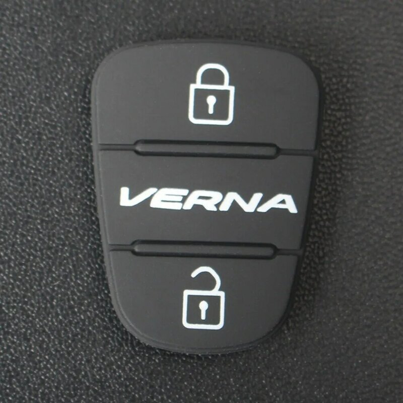 3-Button remoto Car Key Pad, Preto Flip Shell-chave, almofada de borracha para Hyundai Picanto Solaris Accent Tucson e Kia