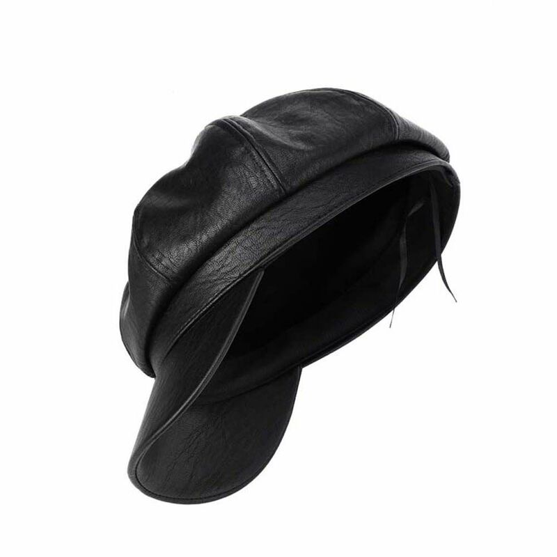 Однотонная ветрозащитная Панама художника, стильная женская кожаная шляпа, Женская восьмиугольная кепка, кепки газетчика, бейсболка