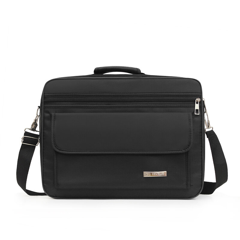 Мужской портфель, Вместительная деловая сумка 17 дюймов, повседневный брендовый мессенджер на плечо