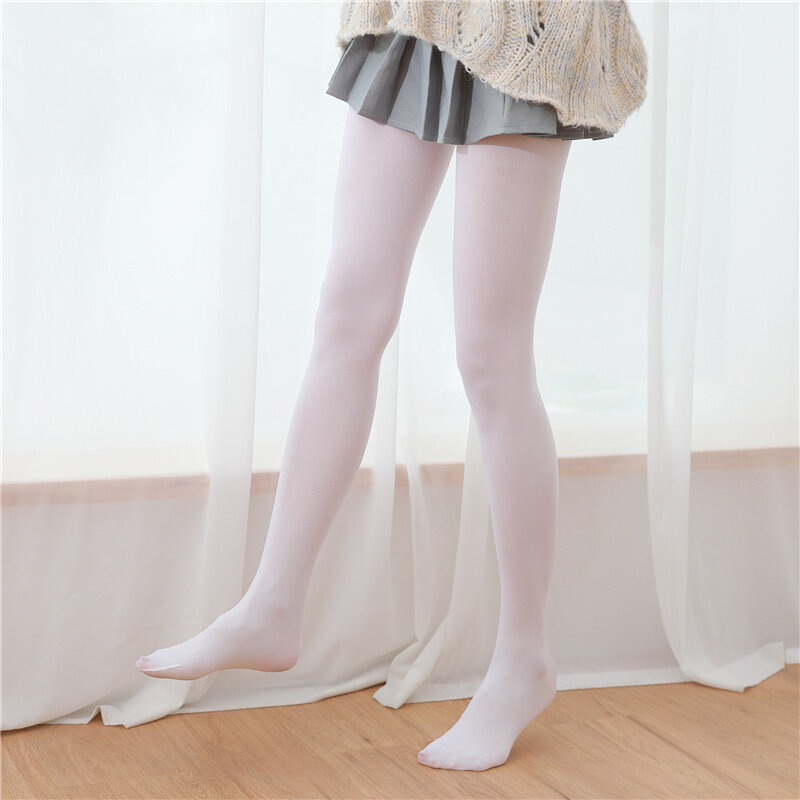 120D velluto Medias bianco latte calze autoreggenti Anime Cosplay calze donna ragazze dolce collant Sexy per le donne collant