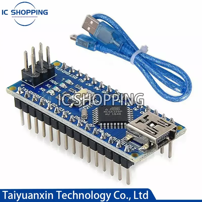 Mini Nano 3.0 ATmega328P mikrokontroler do Arduino CH340 dysk USB 16Mhz Nano V3.0 ATMEGA328P/168P
