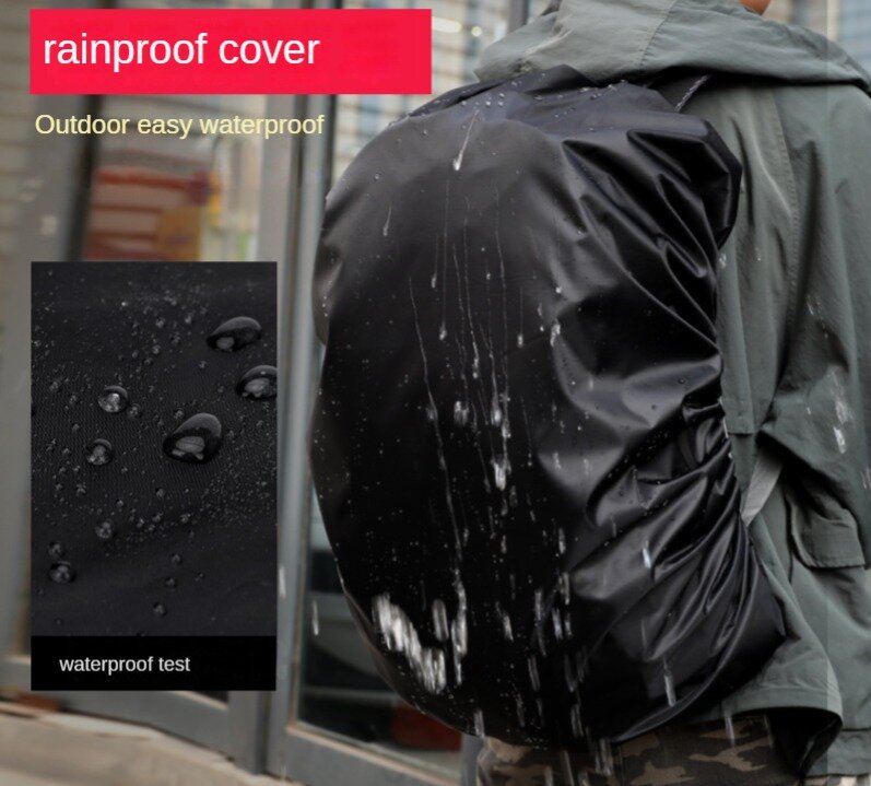 Impermeável mochila ao ar livre chuva capa, montanhismo saco, logotipo personalizado, 2 pcs
