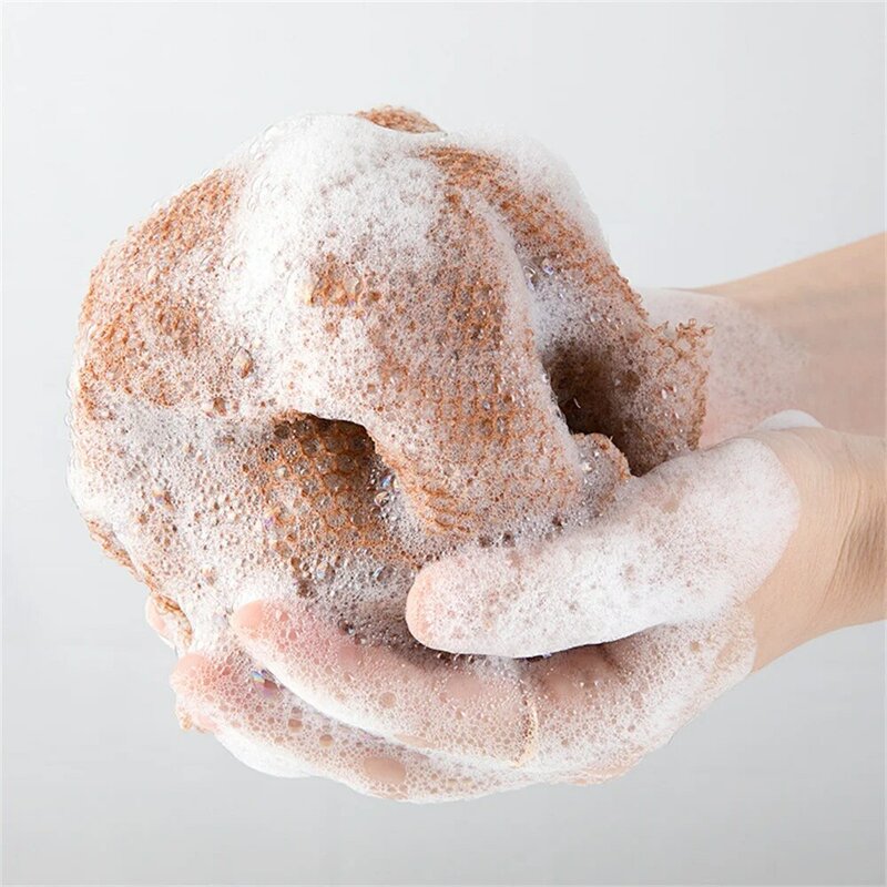 Esponja líquida esfoliante africana para lavagem do corpo, esponja de banho longa, rede de chuveiro, esfregando o pano, 31,5"