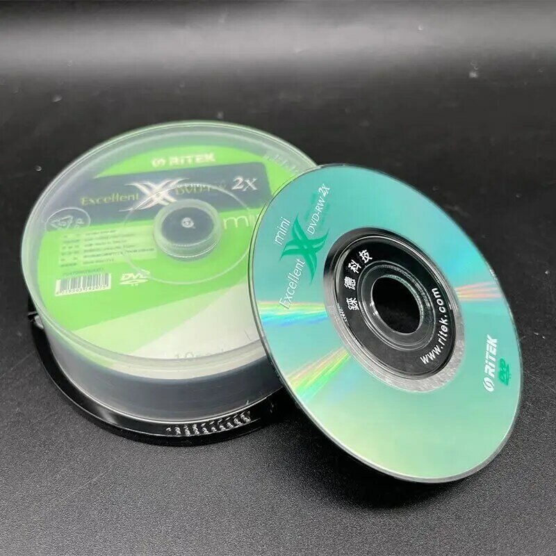 1/4/10PCS/LOT Ritek 3” 8cm Mini DVD-RW Blank Disc Rwriteable Compact Disk 1.4G/30min 1-2X For Camcorder Camera Video