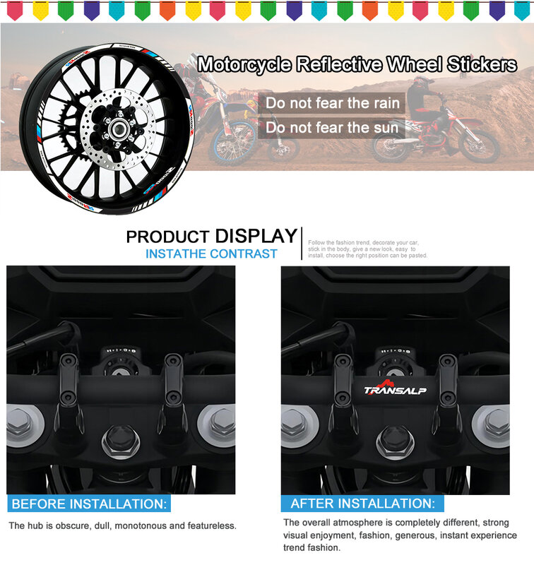 Motocicleta Reflective Decalque Adesivos, Acessórios para Honda XL 750, XL750, XL700V, XL600V, XL650V, 600, 650, 700 V, 2023