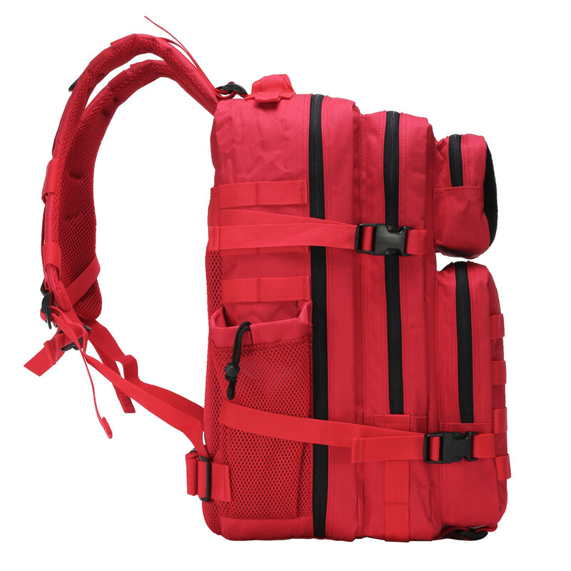 กระเป๋ากระเป๋าเป้ยุทธวิธี45L พร้อมกระเป๋าใส่ขวดน้ำกระเป๋าเป้เดินป่ากลางแจ้งกันน้ำสำหรับปีนเขาการตั้งแคมป์