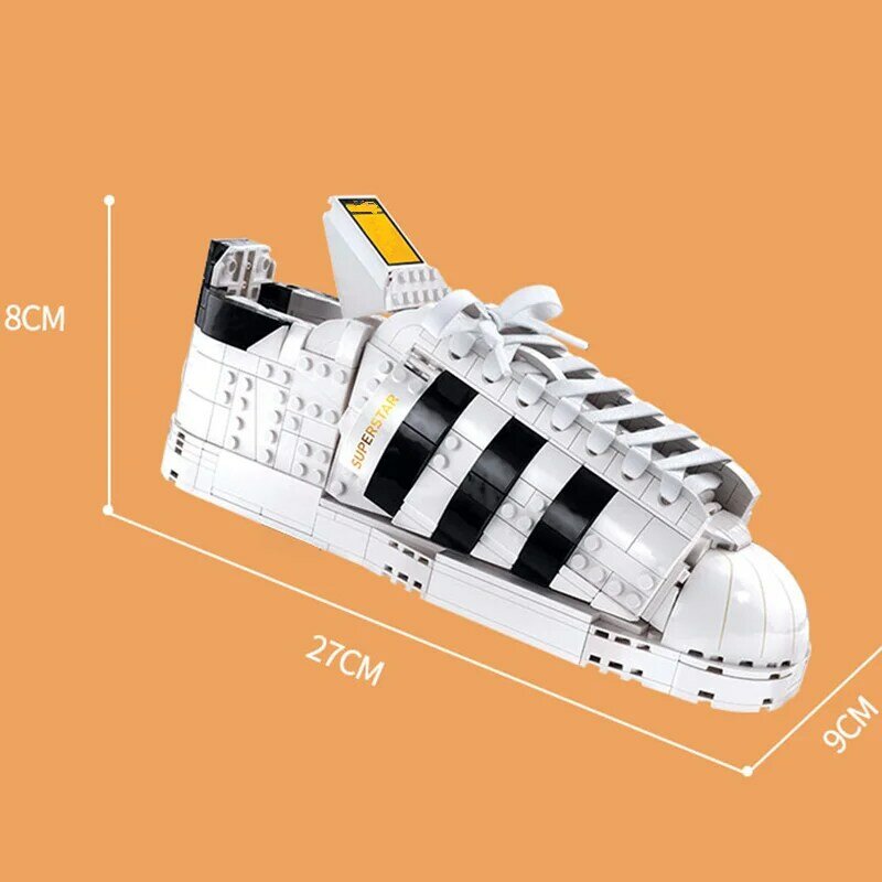 Creative Classic Super Sport Shoes Running Shoes Model Building Blocks Compatible 10282 Bricks Toys for Boy Girl Christmas Gift