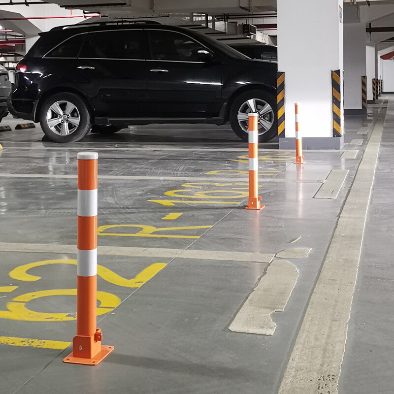 Kunci ruang parkir LZ-005 kolom peringatan tekan tebal tumpukan jalan seluler ruang parkir menggunakan kolom pelindung garasi