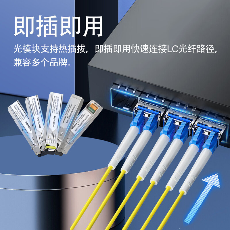 Modulo ricetrasmettitore ottico in fibra 1.25 SFP e 10G SFP + Multi Single Mode BIDI 500m-20km DDM per Cisco UBNT Mikrotik Netgear ecc