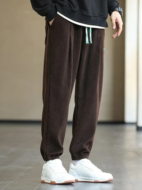 Pantalones de chándal holgados para hombre, ropa de calle de pana, Hip Hop, Harem, informal, talla grande 8XL, 2022