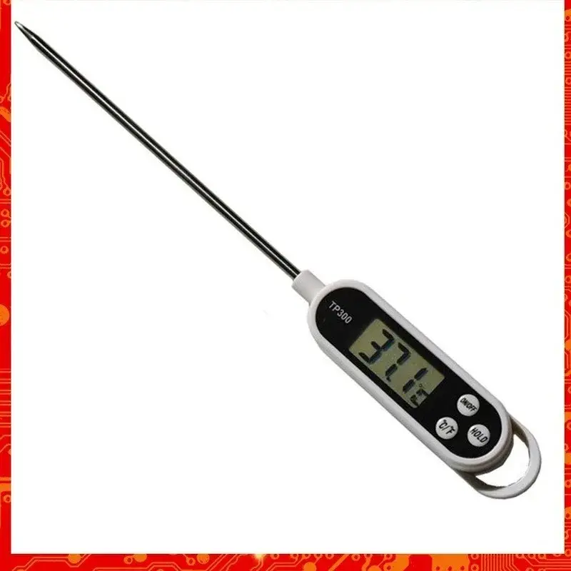 Digital Food Thermometer Kitchen Cooking BBQ Probe Electronic Oven Meat Water Milk Sensor Gauges Tools Measuring Thermometers