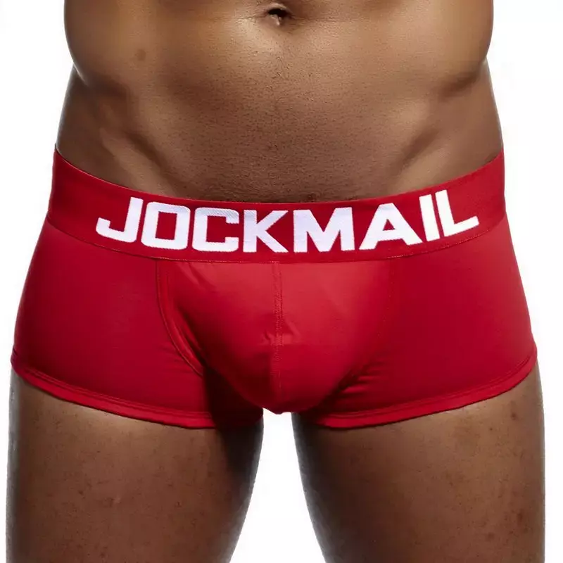 JOCKMAIL-bóxer de algodón para hombre, ropa interior, calzoncillos, 1 unidad