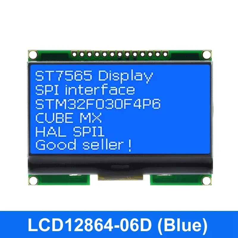 Lcd12864 12864-06d, 12864, LCD-Modul, Zahnrad, mit chinesischer Schrift, Punktmatrix-Bildschirm, SPI-Schnitts telle