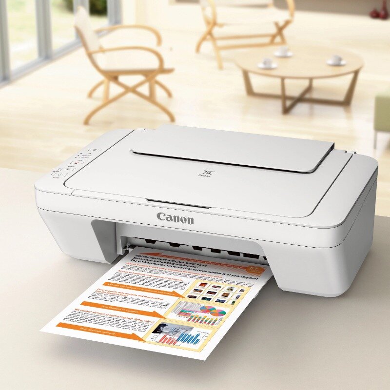 Impresora de inyección de tinta de Color todo en uno con Cable PIXMA MG2522, oficina, Cable USB incluido, blanco