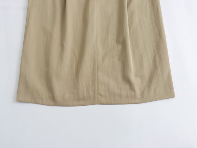 Falda larga recta Retro para Mujer, moda elegante, temperamento del Joker, 2024