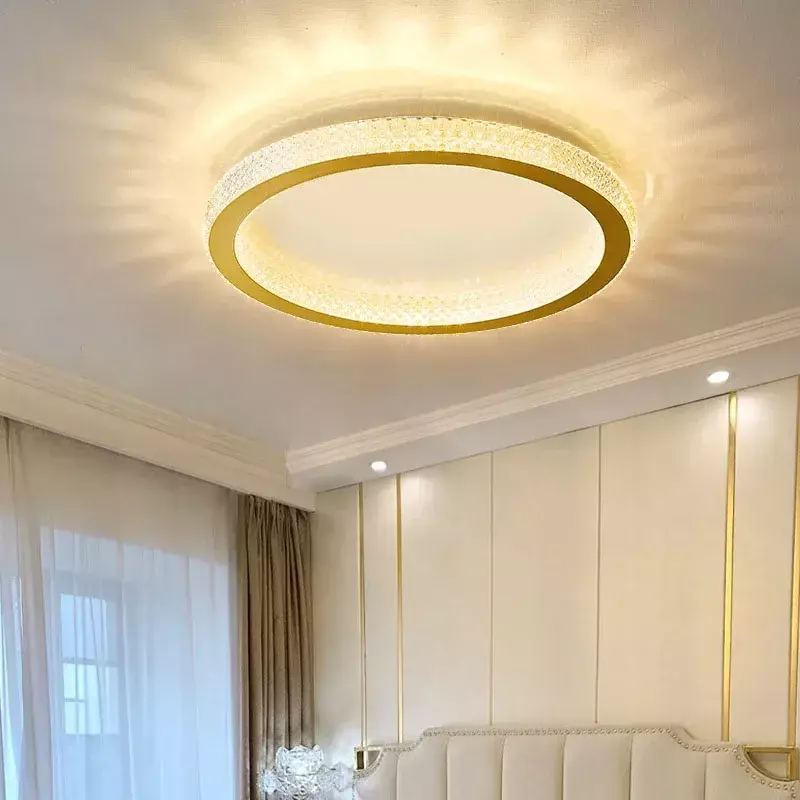 Современная мерная Потолочная люстра для спальни, гостиной, столовой, кабинета, освещение, домашний декор, блеск