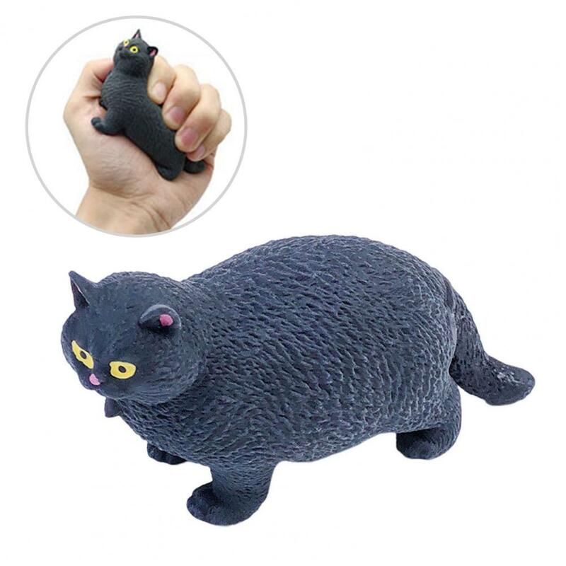 Anti-stress Toy Stress Relief Toys Funny Fat Cat Squeeze Toy for Kids Adults Soft Tpr Cartoon Kitten Squishes Toy Party Favor