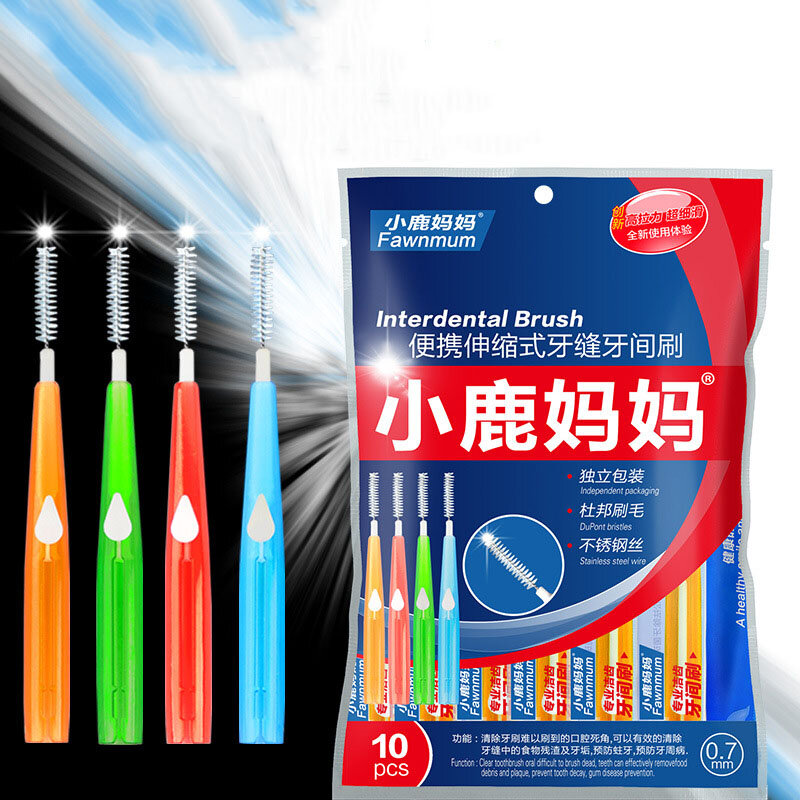 Vendita calda spazzola interdentale pulita tra stuzzicadenti retrattili pulizia spazzole dentali denti strumenti per la cura dell'igiene orale