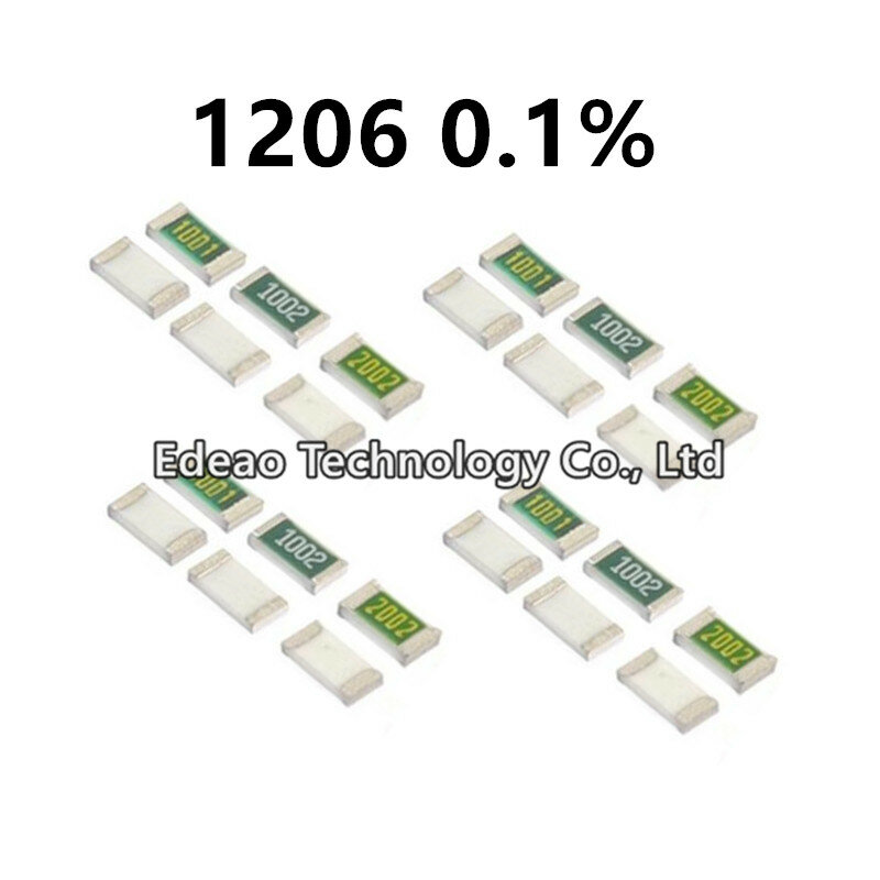20PCS/lot NEW SMD Resistor 1206 0.1% 1R ~ 1M 1 10 100 150 220 330 ohm 1K 2.2K 10K 100K 0R 1R 10R 100R 150R 220R 330R 1M