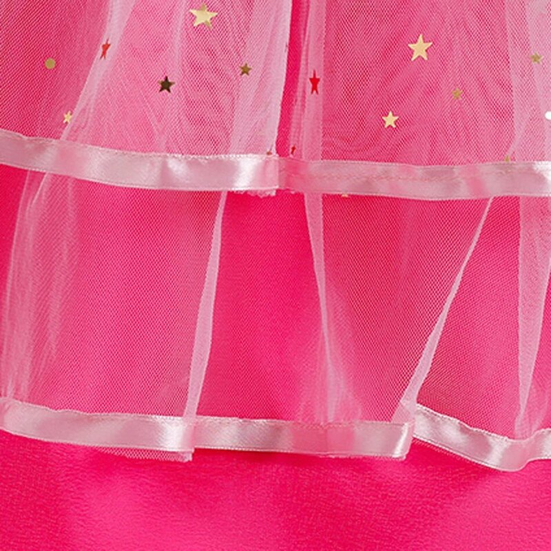 Цельнокроеное платье с юбкой-пачкой для девочек, с надписью B, на день рождения, детские костюмы на Новый год и Рождество, костюм Марго Кен Робби