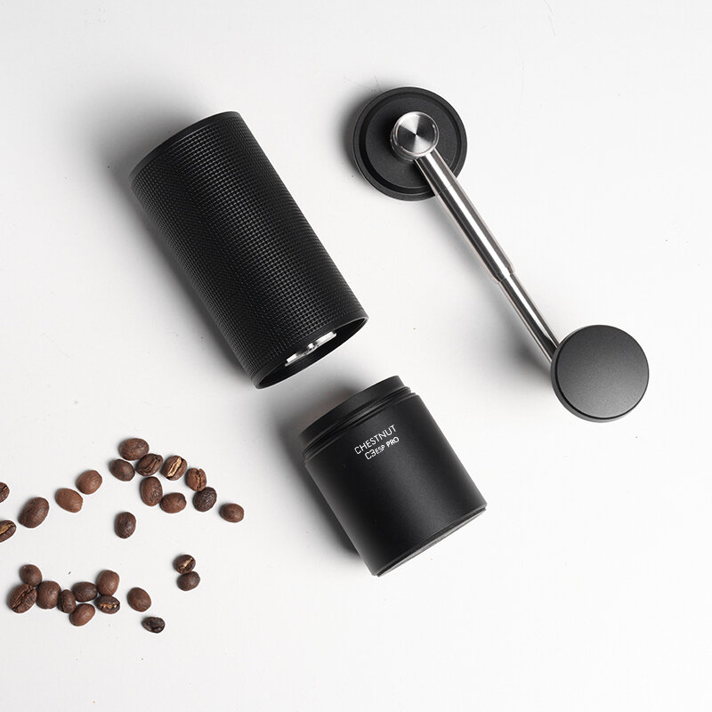 TIMEMORE-molinillo de Café Manual C3ESP PRO, rebaba de núcleo de acero ajustable a mano, cepillo de limpieza, 25g