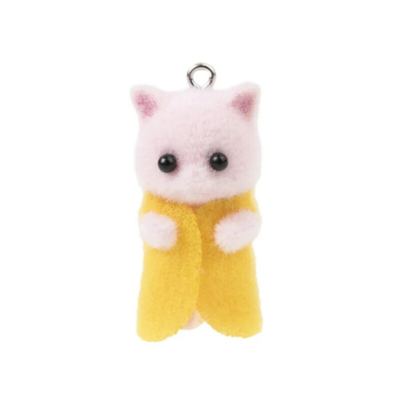 Breloques de chat moelleux Kawaii, porte-clés coloré, boucle d'oreille Kitty 3D, robe, vêtements, accessoire de bricolage, fabrication de bijoux, 30 pièces