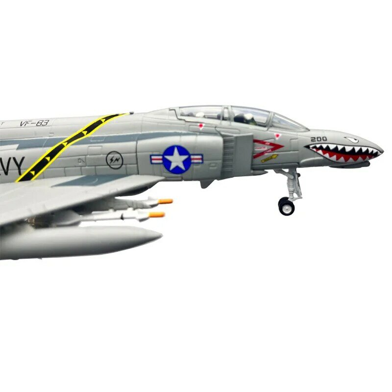 Avión de Metal fundido a presión, escala 1:100, 1/100, US F4C, F-4, Phantom Ⅱ, VF-84, caza, colección de modelos de avión, juguete de regalo