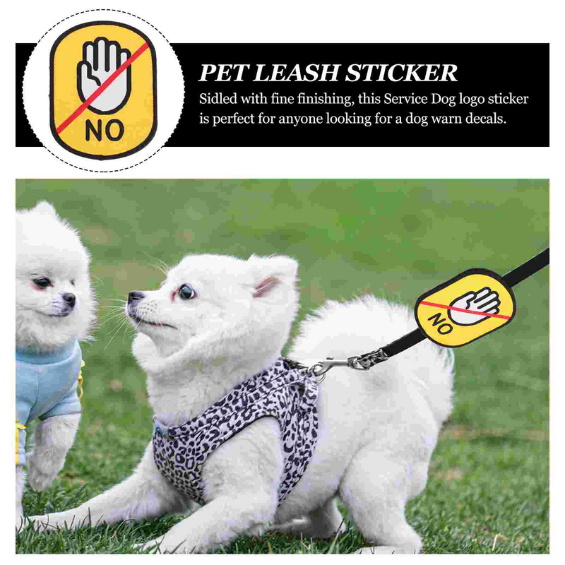 1/2pcs Puppy Label Collar Identification Decal Dog Tags Id Pet Leash Do Not Touch Sign Decals Sticker Engraved Patch Stickers