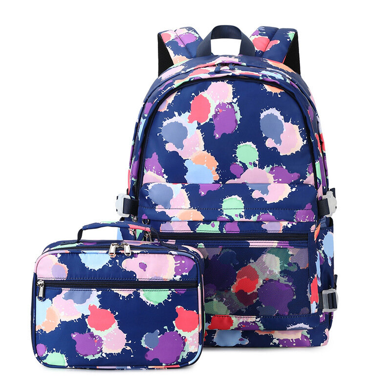 Printed backpack women's backpack waterproof bag