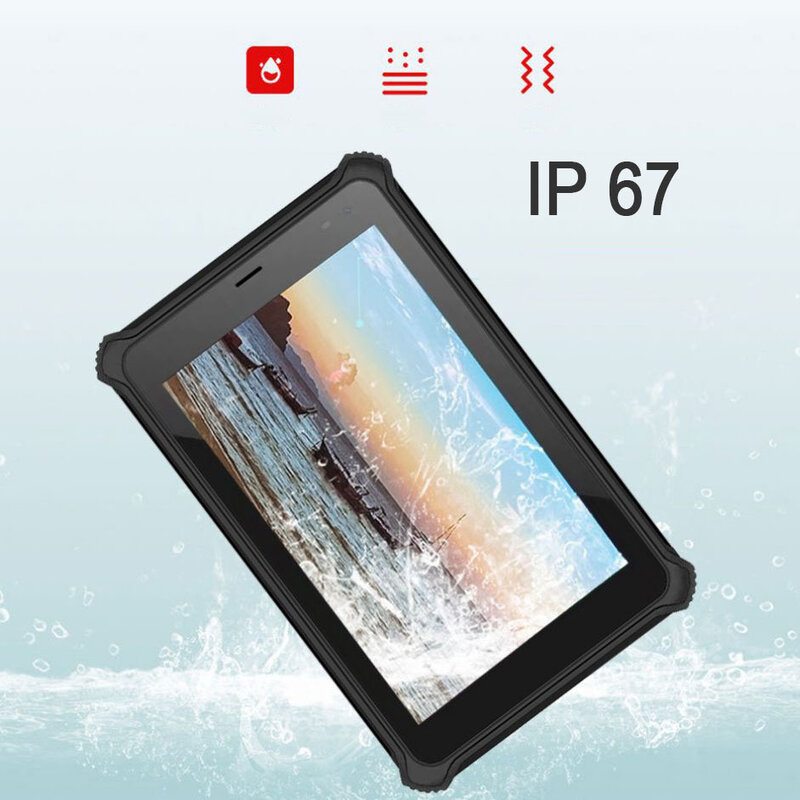 Oryginalny Tablet K08 Windows 10 wytrzymały wodoodporny CanBus 8 "1200x1920 Intel Z8350 4GB RAM 5G WiFi UHF RFID LF NFC Gps