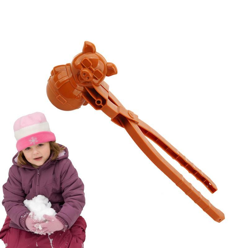 เครื่องทำลูกบอลหิมะแบบคลิป3D แม่พิมพ์ทรายรูปการ์ตูนและทรายชายหาดของเล่นสำหรับเด็กของขวัญฤดูหนาวลูกบอลหิมะกลางแจ้งของเล่นเด็ก