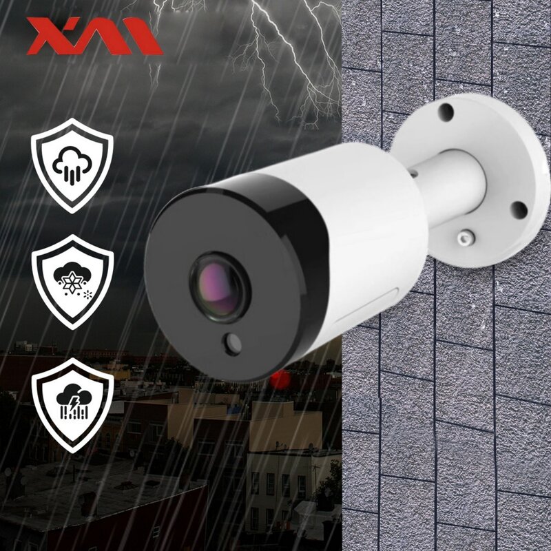 4K VR panoramiczny 180 stopni Poe 8MP 5MP 4MP 3MP IP66 wodoodporna kamera bezpieczeństwa z dwukierunkowym audio Night Vision bullet Cam