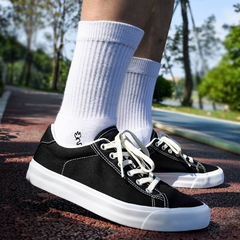 Joiints Schwarz Weiß Leinwand Schuhe für Männer Frauen Sommer SteetweaCasual Schuh Vulkanisierte Atmungs Großen Größe Täglichen Schuhe