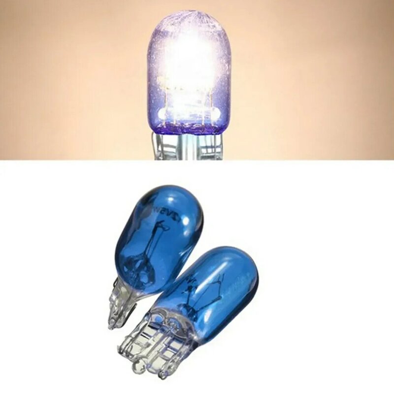 2 stücke t10 Licht Sourcing Keil Halogenlampe w5w 501 194 LED Glas Innen birne Auto LKW blau Instrument Lichter Innen beleuchtung