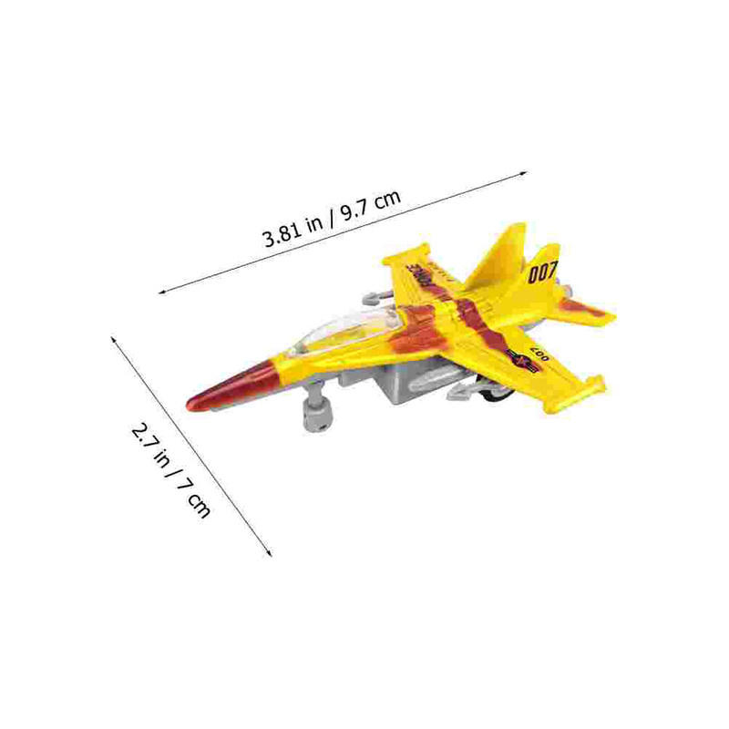نموذج طائرة مقاتل من سبيكة ، طائرة بالقصور الذاتي ، ألعاب مضحكة للأطفال ، 4 *