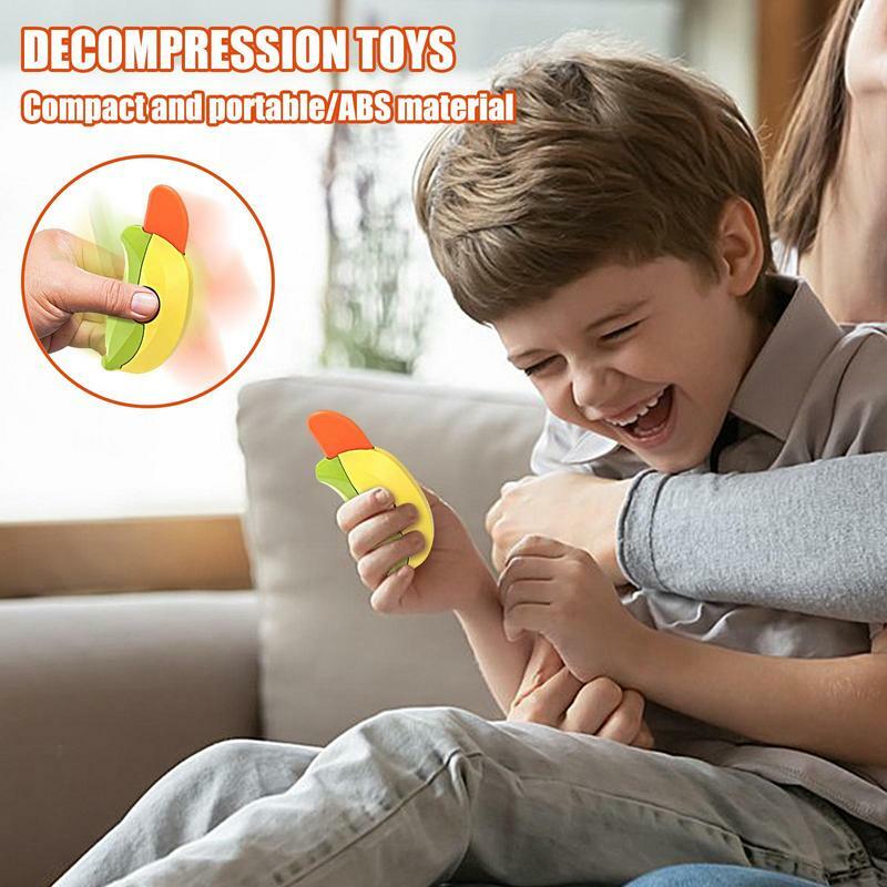 Fidget Cutter Toy para crianças, brinquedos sensoriais, facas retráteis, facas de cenoura gravidade