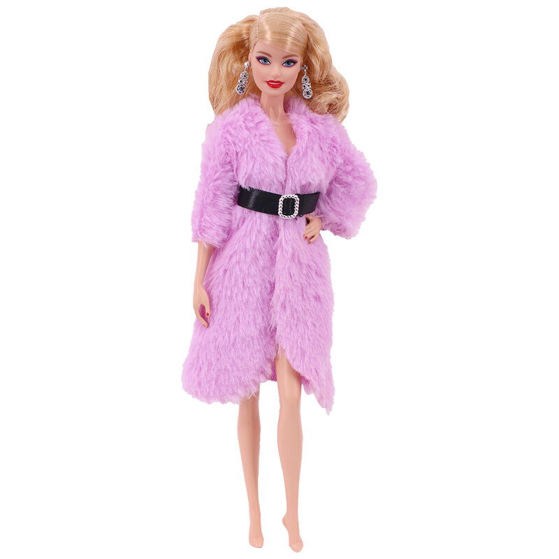 Pakaian boneka 30Cm, Gaun putri, pakaian mantel mewah lucu, setelan modis untuk Barbie 11.8 inci, pakaian kasual anak perempuan hadiah