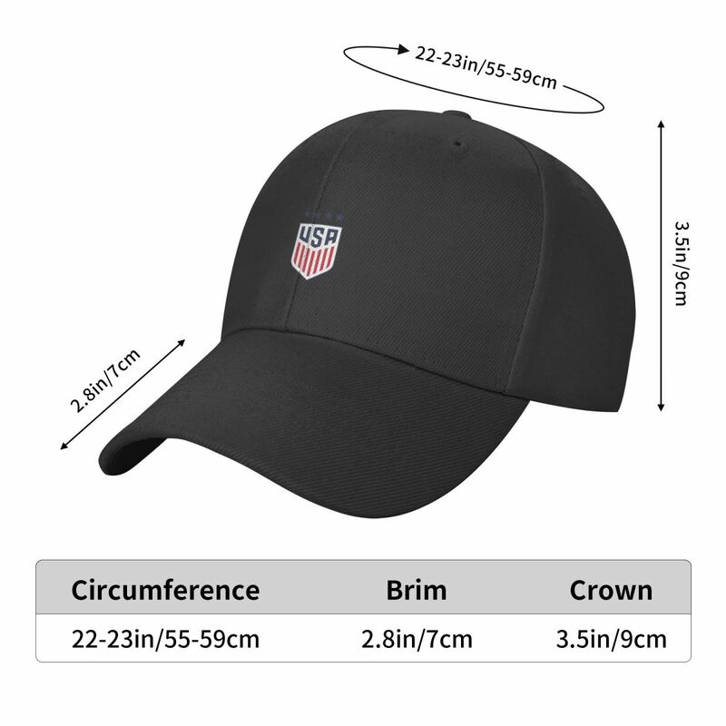Gorra de béisbol del equipo de fútbol de EE. UU., sombrero de senderismo de cumpleaños, hombres y mujeres