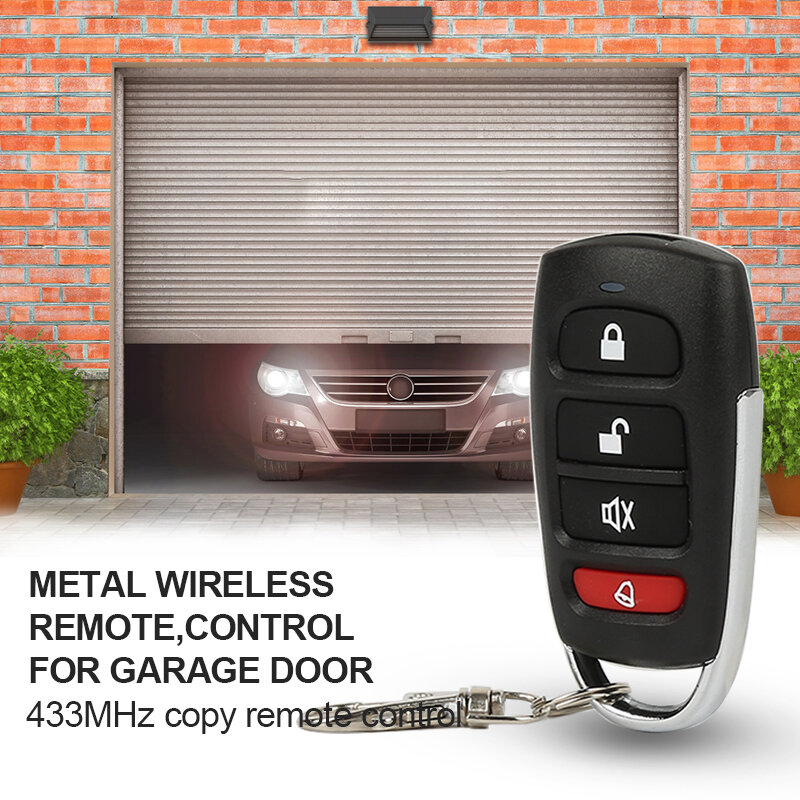 Control remoto RF inalámbrico Universal, duplicador de puerta de garaje, 433 mhz, 433 Mhz